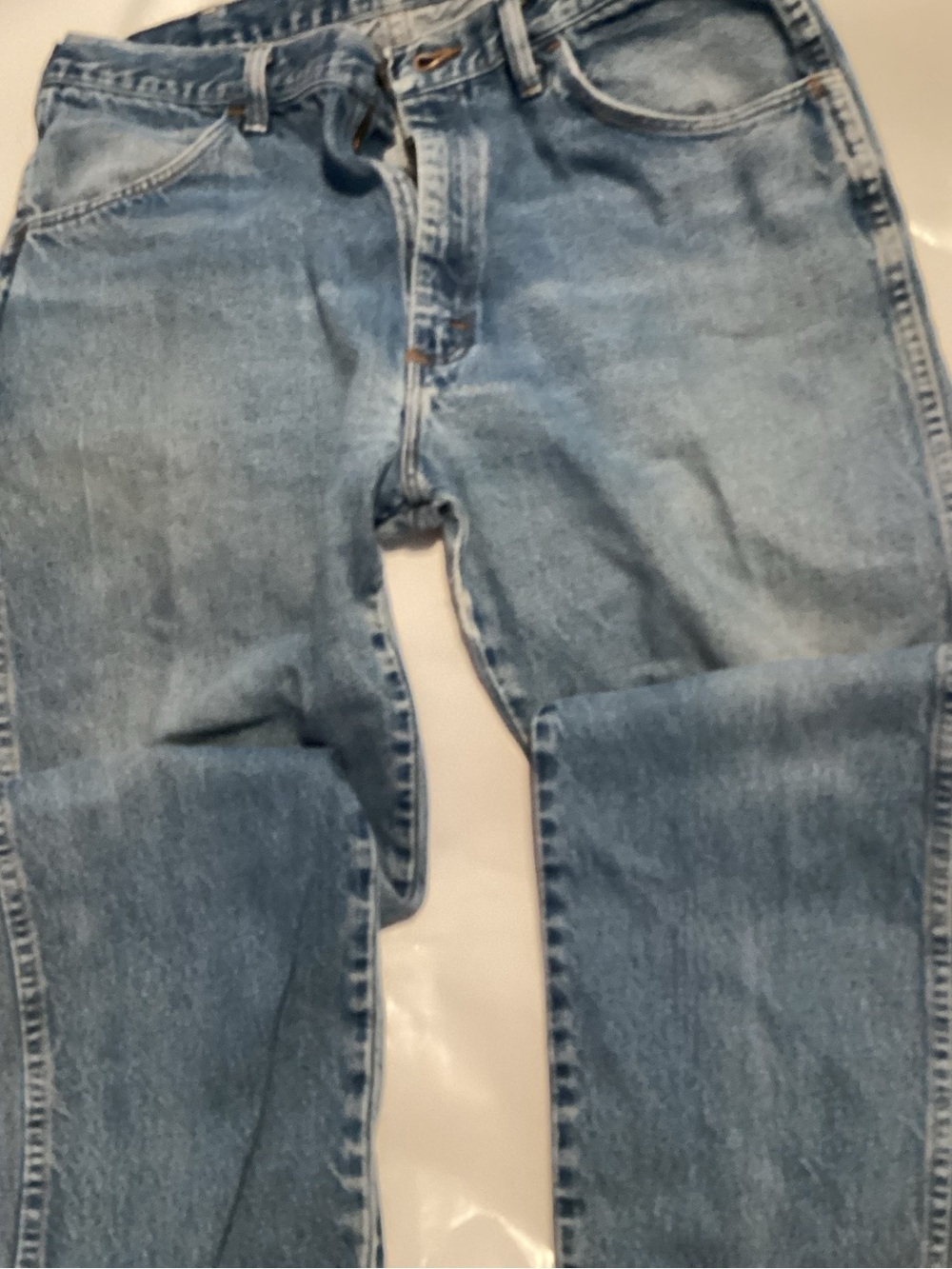 Rustler Vintage/Western Jeans Men’s 35x30 Light Wash Straight Leg